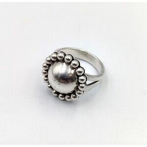 CRJ Richard Little Yellowhorse USA Sterling Silver 925 Rising Sun Ring Sz 6.5